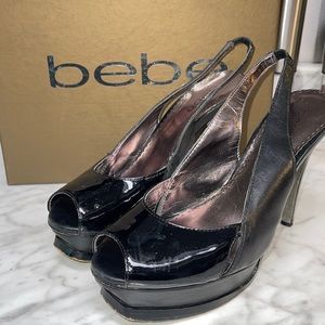 Bebe Zahara, Peep Toe Platform Stilettos